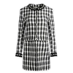 Alice + Olivia Deon Two-Fer Tweed Jacket